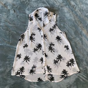 Palm tree tank top